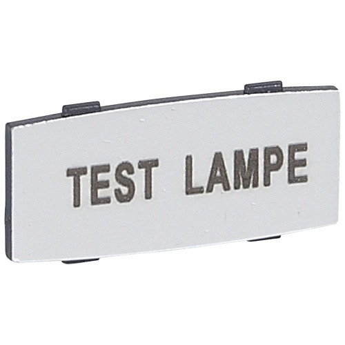 Osmoz вставк. узкая алюм. ""TEST LAMPE" надпись | код 024345 |  Legrand